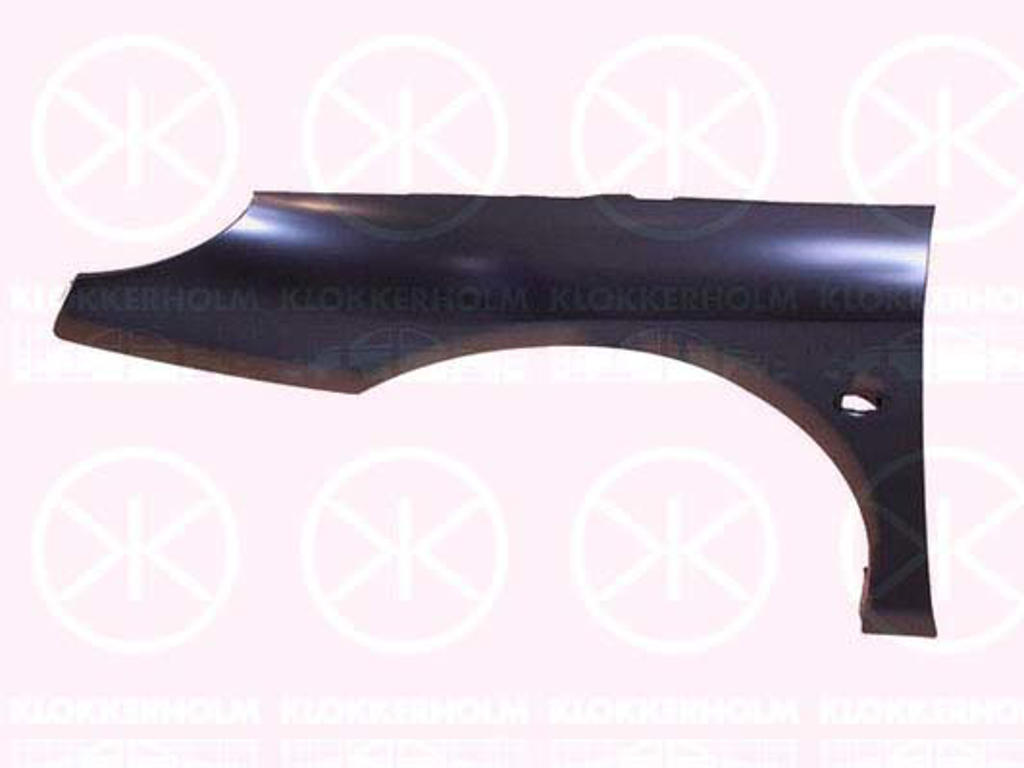 Wing, Left Front, with hole for direction indicator, Zinc-coated