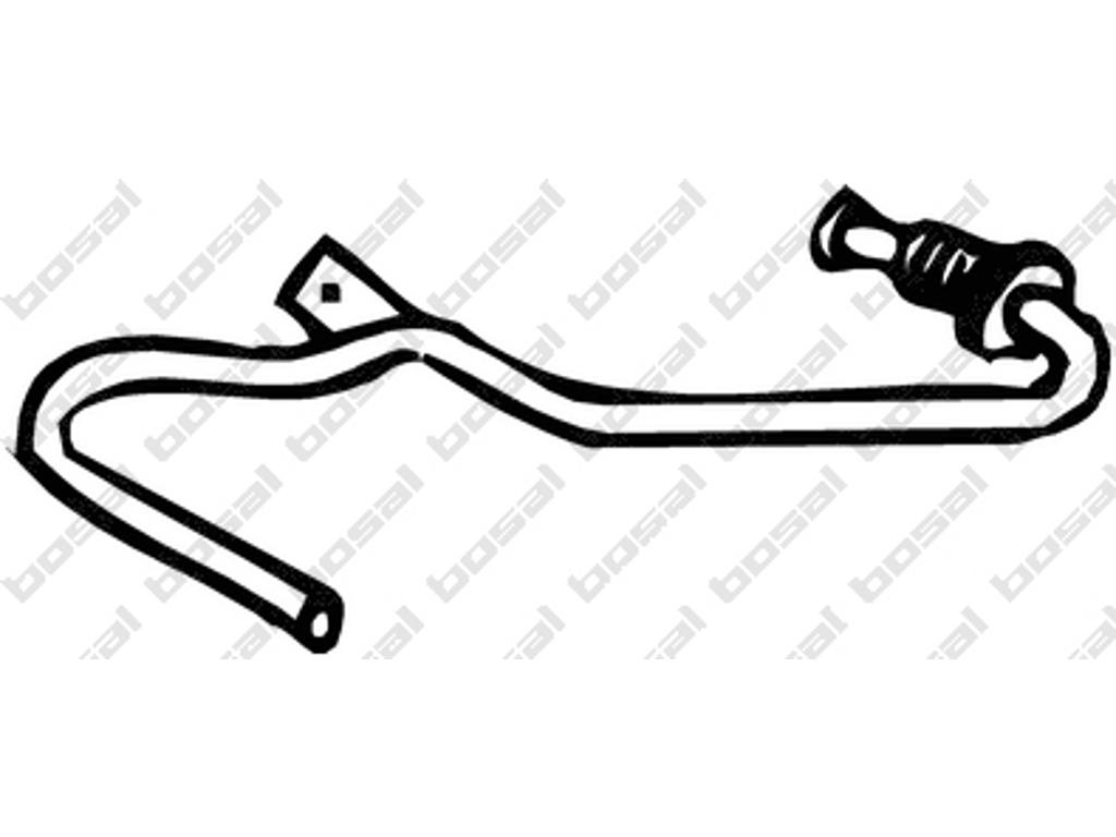 Pressure Pipe, pressure sensor (soot/particulate filter), only in connection with: 095-215 & 097-215