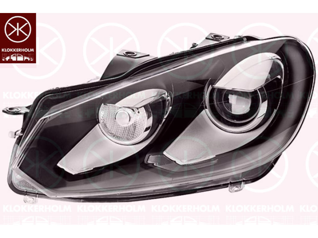 Headlight, Right, Illuminance [lx]: 25, Bi-Xenon, with dynamic bending light, with motor for headlamp levelling, without control unit for Xenon, Hella