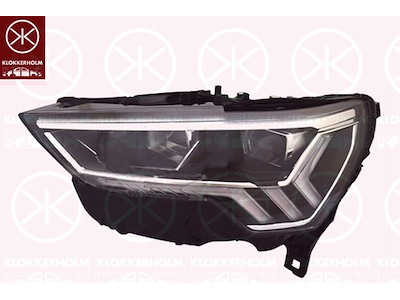 Koplamp, Links, Belichtingssterkte [lx]: 20, LED, Met regelmotor voor LWR