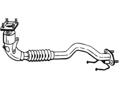 Catalytic Converter, with mounting parts, Euro 4