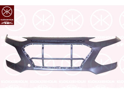 Bumper, w/primer, Front, with hole(s) for fog lights, Upper section