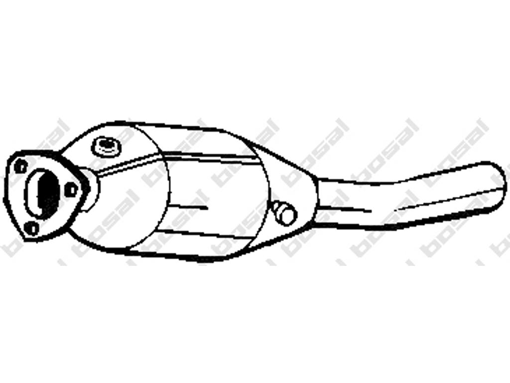 Catalytic Converter, with mounting parts, Emission Standard: Euro 1, Emission Standard: Euro 2