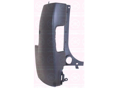 Bumper, grey, Left Rear