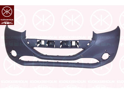 Bumper, w/primer, Front, with hole(s) for fog lights, with hole(s) for park distance control, not for trim level: Sport