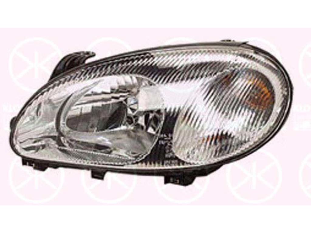 Projecteur principal, H4, pour véhicules avec réglage mécanique inclinaison, avec commande pour correcteur de site projecteur, gauche, Couleur du carter: gris