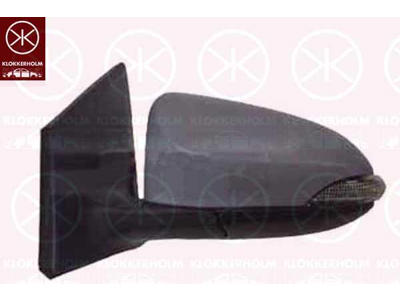 Exterior Mirror, Left, for electric mirror adjustment, Number of pins: 7, with indicator, Heatable, w/primer, Convex