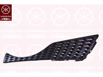 Kylargrill, vänster fram, svart, Standard
