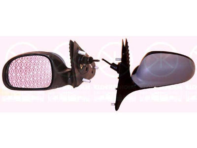 Exterior Mirror, w/primer, Control: cable pull, Aspherical, Left