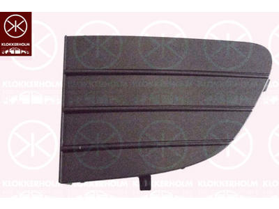 Ventilation Grille, bumper, Left Front, Lower Section, black