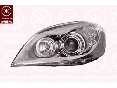 Headlight, Left, Illuminance [lx]: 30, Bi-Xenon, without control unit for Xenon, with motor for headlamp levelling, with cornering light, D1S (gas discharge tube), H9, Valeo