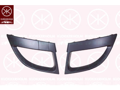 Trim/Protection Strip, bumper, Set, Front