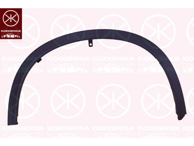 Flaring, wing, Plastic, Left Front, black