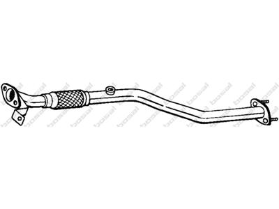 Exhaust Pipe, See accessories list for additionally required parts:  