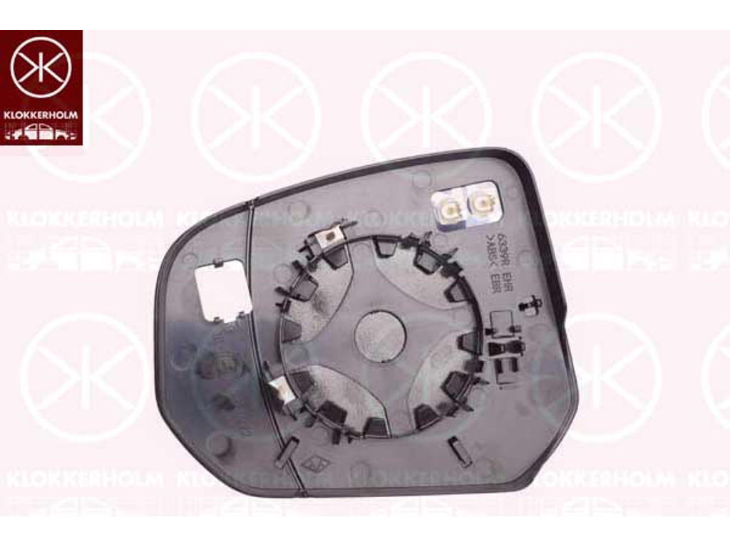 Mirror Glass, exterior mirror, Right, Heatable, Aspherical
