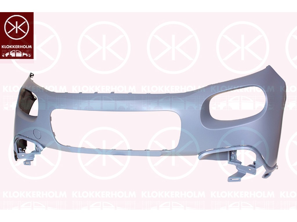 Bumper, w/primer, Front, with hole(s) for fog lights, Upper section