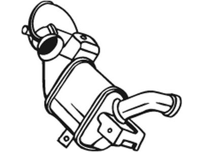Catalytic Converter, with mounting parts, Euro 4