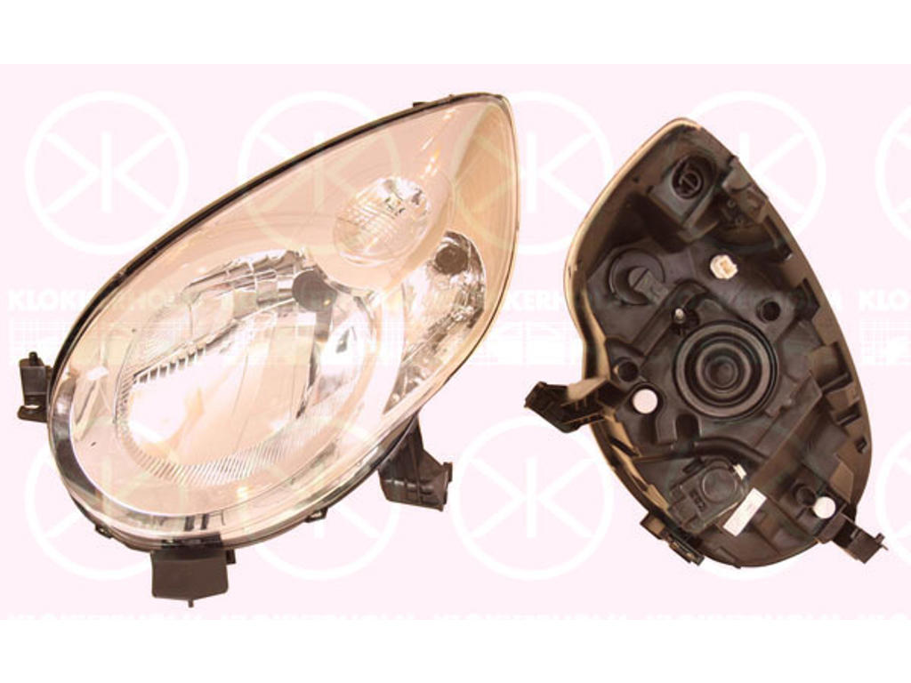 Headlight, H4, with motor for headlamp levelling, T.Y.C, Left, Illuminance [lx]: 17.5
