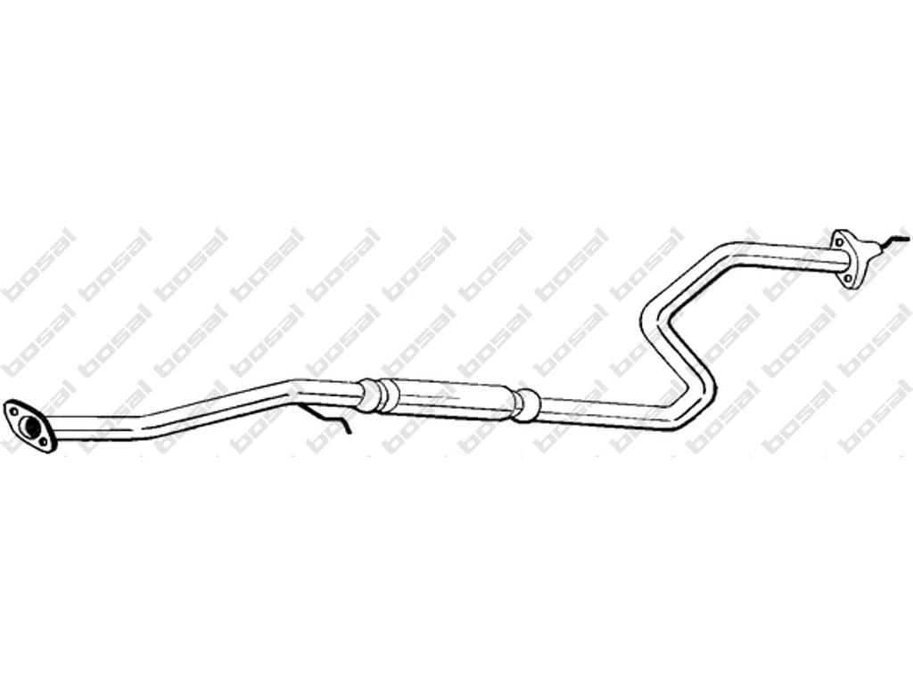 Centre Muffler, See accessories list for additionally required parts:  
