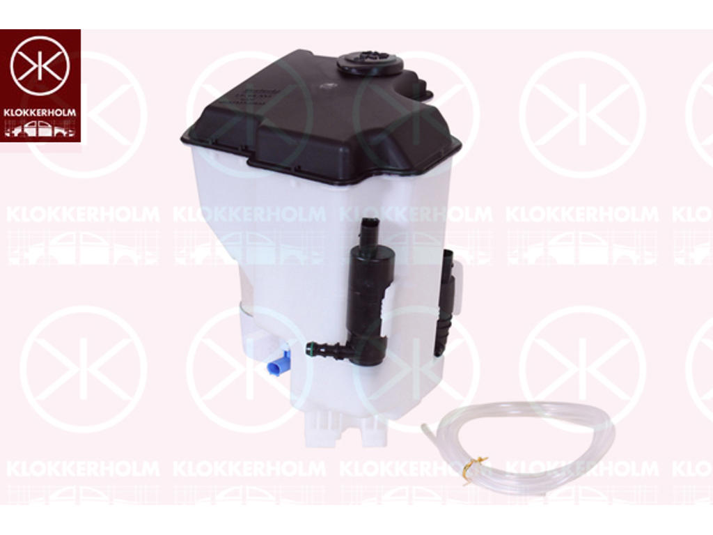 Washer Fluid Reservoir, window cleaning, for vehicles with headlamp cleaning system, with pump
