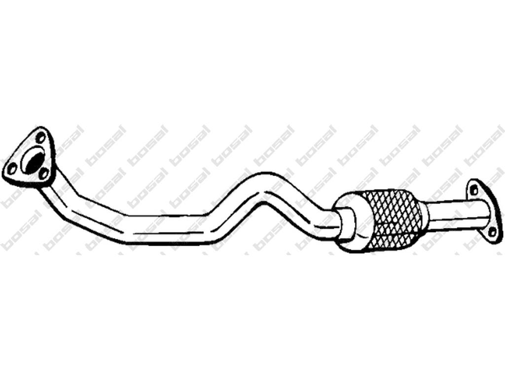 Exhaust Pipe, See accessories list for additionally required parts:  