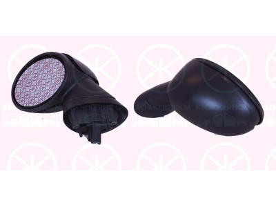 Exterior Mirror, for electric mirror adjustment, Convex, Heatable, black, Left