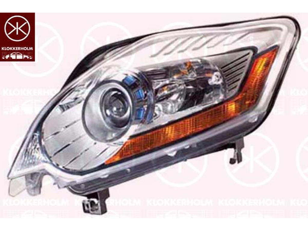 Headlight, Right, Illuminance [lx]: 37.5, Bi-Xenon, with dynamic bending light, with motor for headlamp levelling, without control unit for Xenon, D1S/H7, Hella