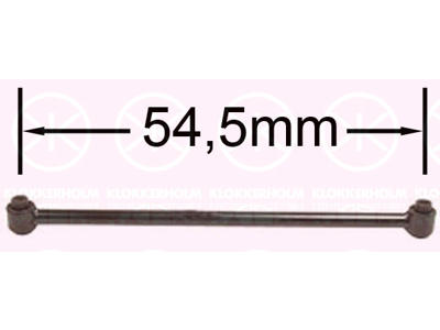 Control/Trailing Arm, wheel suspension, Control Arm, Front Section, Length [cm]: 54.5, Rear Axle both sides