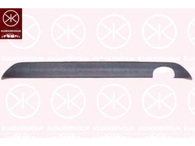 Spoiler, with hole(s) for exhaust pipe, Rear, not for vehicle equipment line/variant: Sport