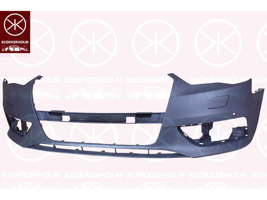 Bumper, Front, with hole(s) for washer nozzle, with hole(s) for park distance control, Number of bores: 2, w/primer