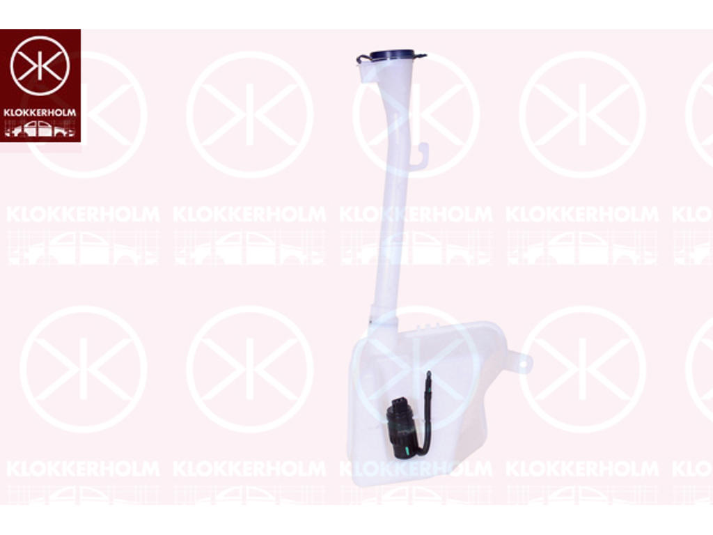 Washer Fluid Reservoir, window cleaning, for vehicles without headlamp cleaning system, with pump