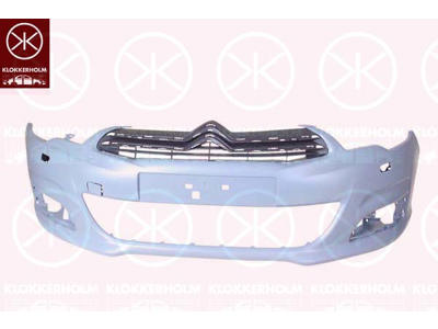 Bumper, w/primer, Front, with hole(s) for washer nozzle