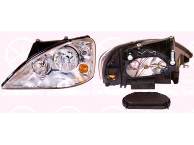 Headlight, H7/H1, with motor for headlamp levelling, Bosch, Left, Illuminance [lx]: 20