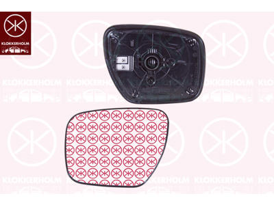 Mirror Glass, exterior mirror, Left, Heatable, Convex