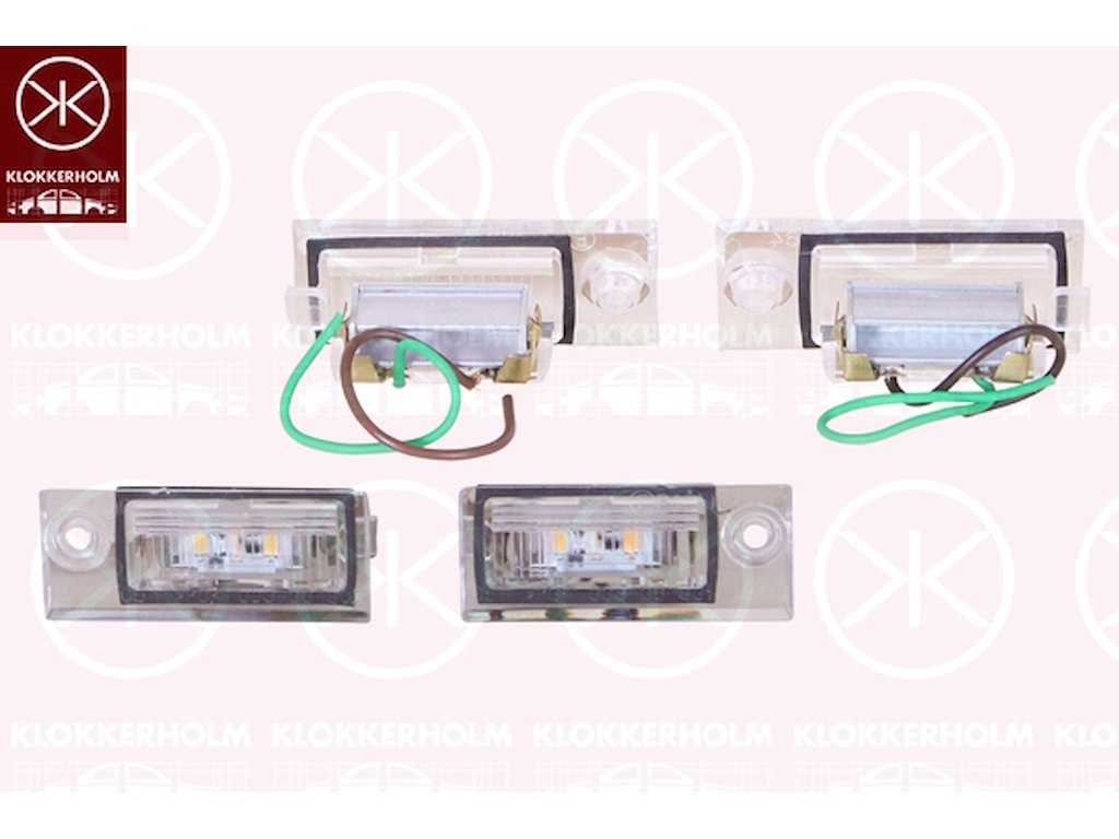 Licence Plate Light, LED, Set, 2
