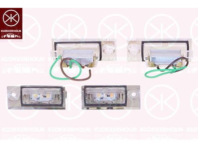 Licence Plate Light, LED, Set, 2
