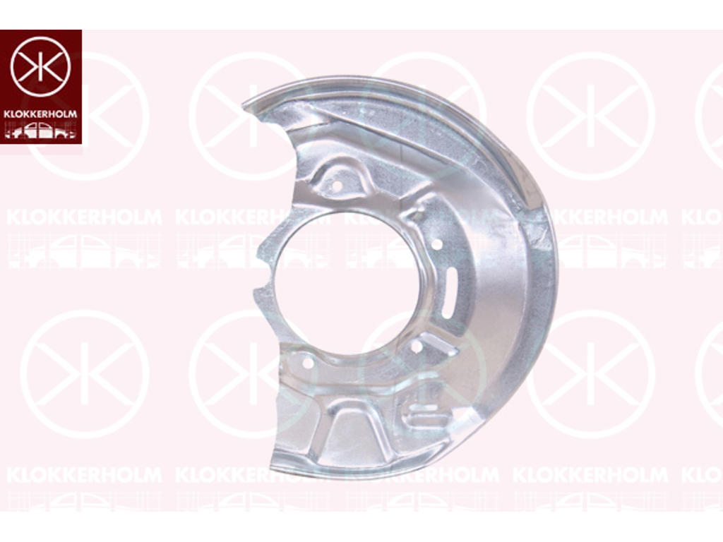 Splash Guard, brake disc, Front Axle Left, Diameter 1/Diameter 2 [mm]: 280/97, Zinc-coated