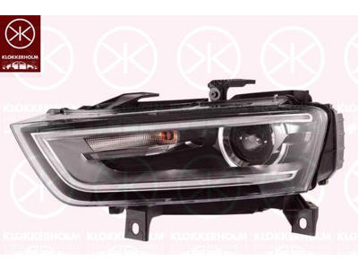 Headlight, Left, Illuminance [lx]: 12.5, Bi-Xenon, ZKW, with motor for headlamp levelling, without control unit for Xenon, D3S (Gas Discharge Lamp), PWY24W, LED