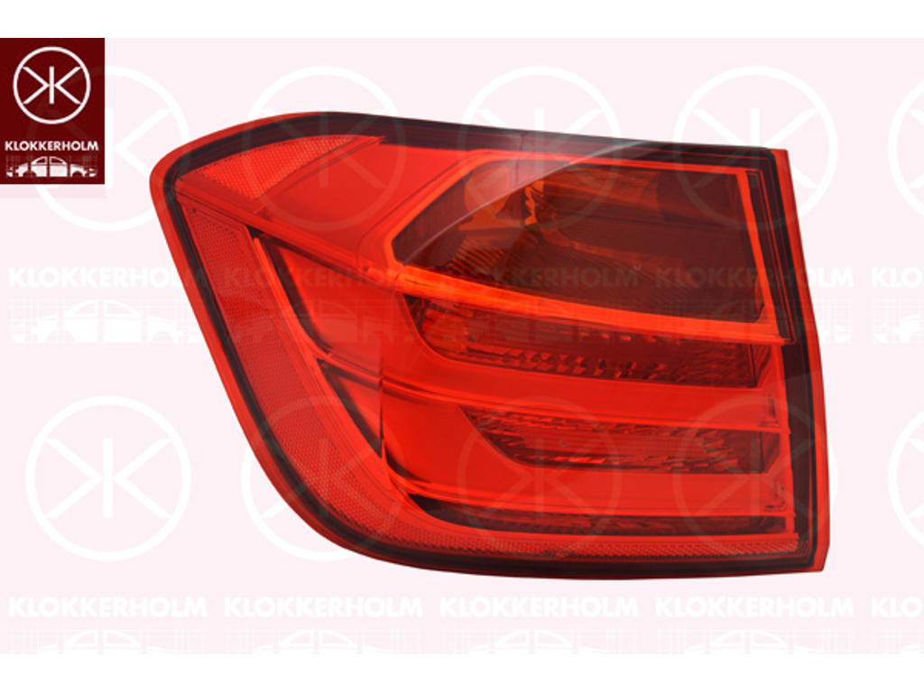 Tail Light Assembly, Left, Outer section, LED, without bulb holder