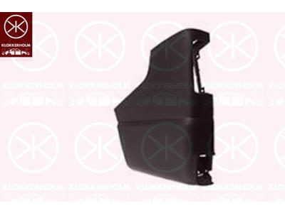 Bumper, black, Left Rear, Corner Panel