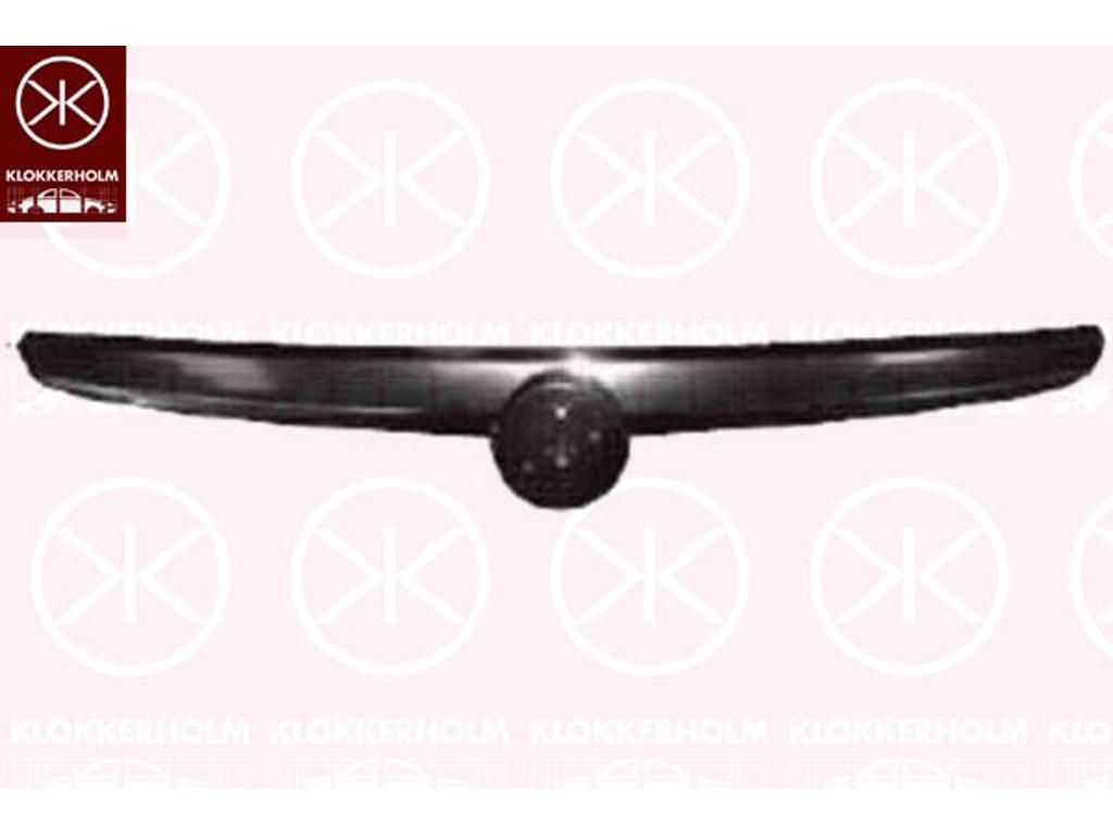 Radiator Grille, Upper section, chrome, Glossy