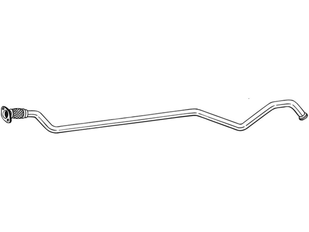Exhaust Pipe, See accessories list for additionally required parts:  