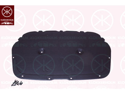 Engine Compartment Noise Insulation, Centre Section, Fitting Position: Bonnet