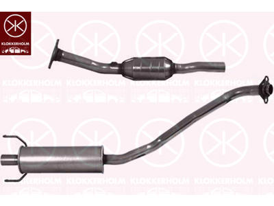 Catalytic Converter, Front, Vehicle Production Country: Great Britain, Vehicle Production Country: Japan