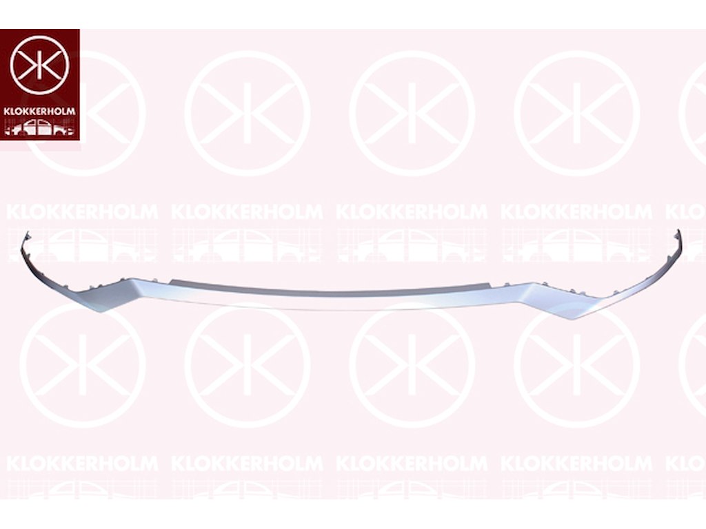 Trim/Protection Strip, bumper, Front, Lower Section, Colour: silver grey