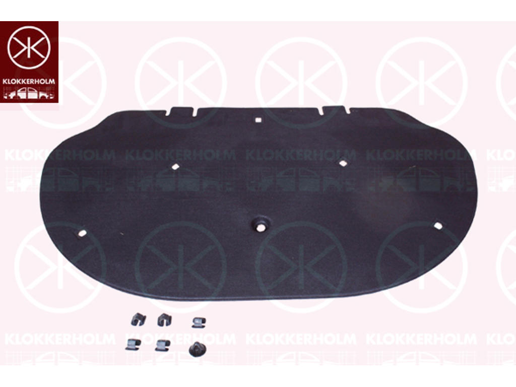 Engine Compartment Noise Insulation, Centre Section, Fitting Position: Bonnet