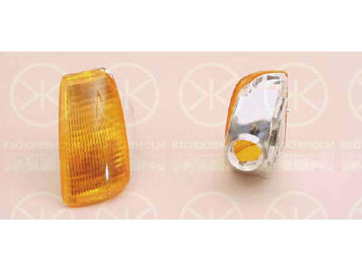 Direction Indicator, without bulb holder, yellow, Left