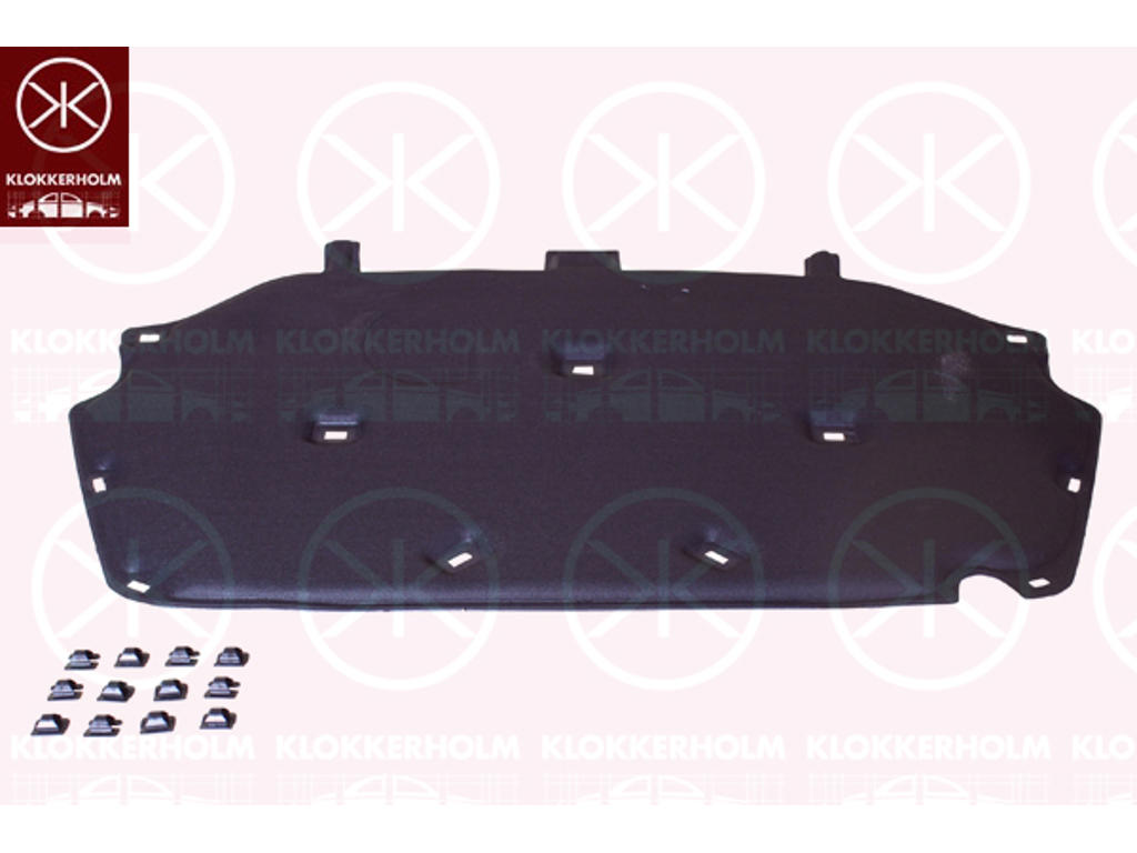 Engine Compartment Noise Insulation, Centre Section, Fitting Position: Bonnet