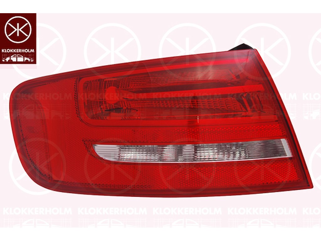 Tail Light Assembly, without bulb holder, Left, Outer section