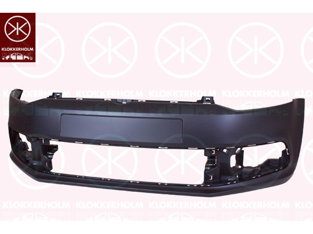 Bumper, w/primer, Front, not for trim level: Blue Motion 